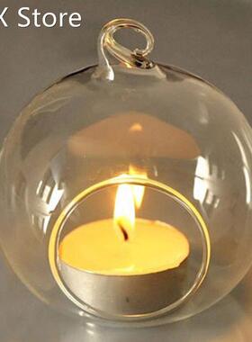 High Quality Useful Hanging Tealight Candle Holder Glass Glo