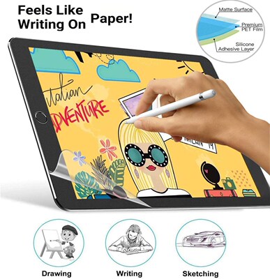 For New iPad 8 10.2 Like Paper Textured Screen Protector An