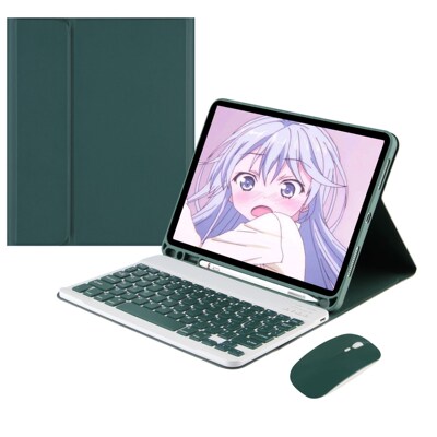 For iPad Air 4 3 2 Bluetooth TouchPad Keyboard Case With Pe