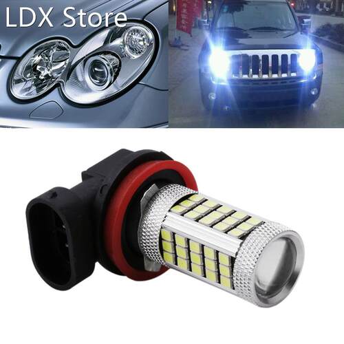 1Pc DC 12V H4 H7 H8 H11 9005 9006 2835 63 LED 6000K Car Proj