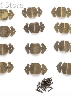 12xAntique Bronze Decorative Jewelry Box Wood Case Feet Leg