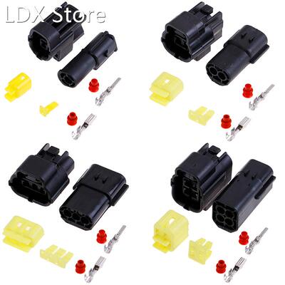 1 Set 1/2/3/4/6/8/10/12 Pin Way Waterproof Wire Connector Pl