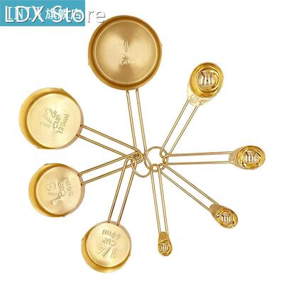 4/8Pcs Stainless Steel Measuring Cups and Spoons Baking Coo