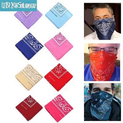 Paisley Bandana Printed Square Scarves Wristband Cotton Wome