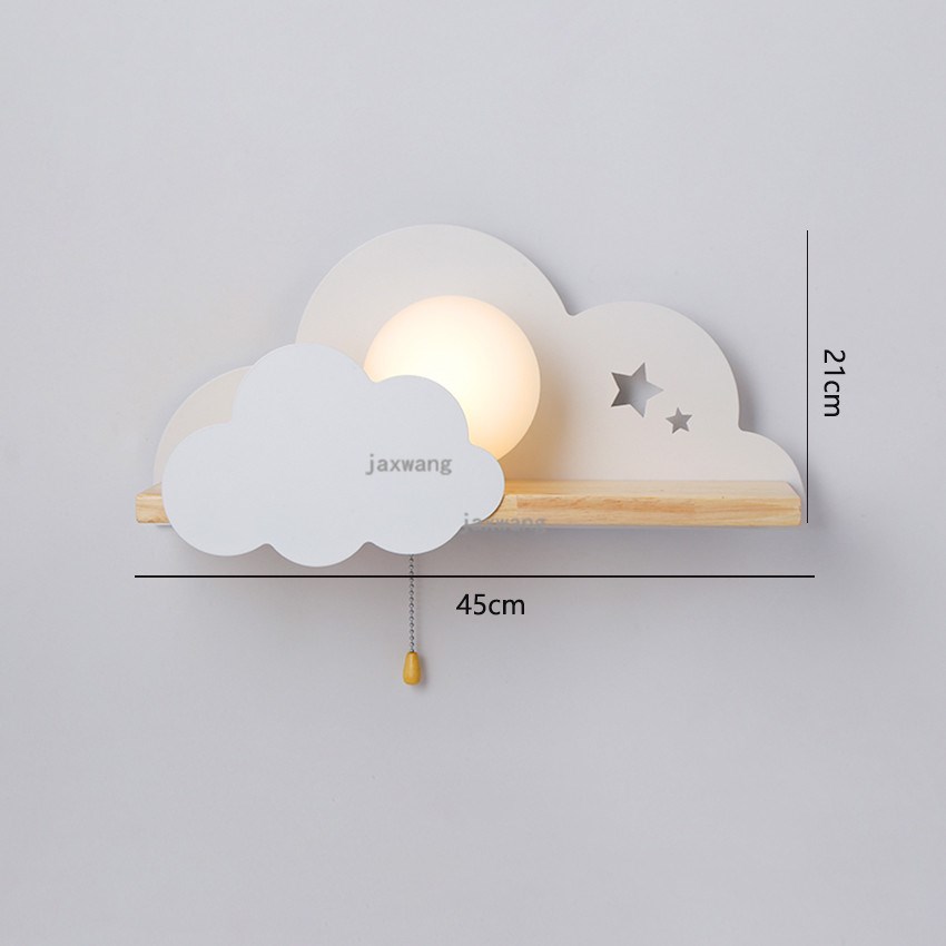 Nordic Macaron LED Glass Wall Lamps Beside Bedroom Light Fix