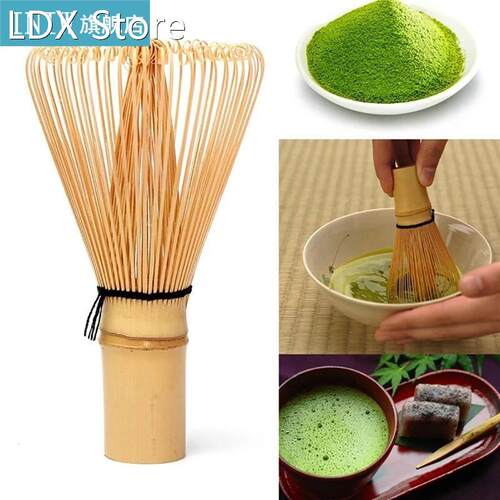 1pc Matcha Whisk Bamboo Hooked Manual Long Handle Ma