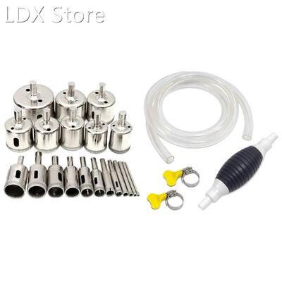 20 Pcs Diamond Holesaw Drill Bit Set Extractor Remover Tools