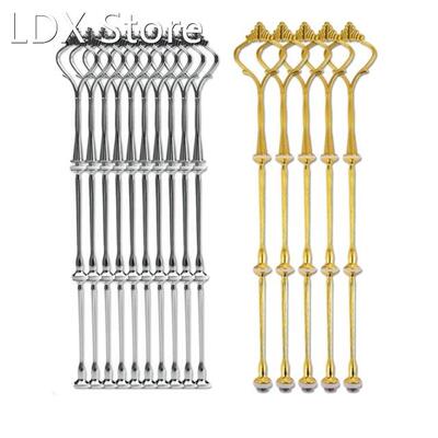 5 Sets Gold&10 Sets Silver 3 Tier Crown Cake Plate Stand