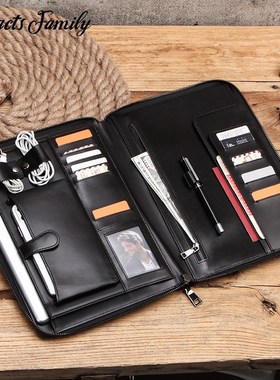 Contacts genuine leather retro Multifunction ipad SleevePou