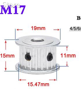1Pcs 3M 17 Tooth To 22 Tooth Synchronous Wheel Timing Belt P