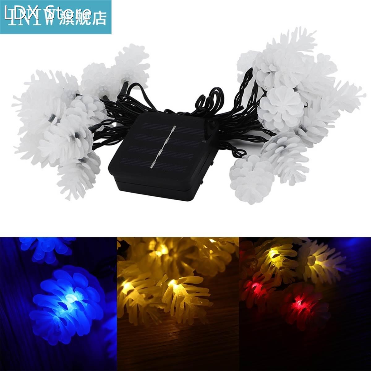 4.8m 20LED Pinecone Style Solar Powered Waterproof Lights St