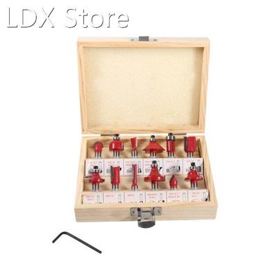 WALFRONT 12Pcs 8mm Shank Cemented Carbide Router Bits Woodwo