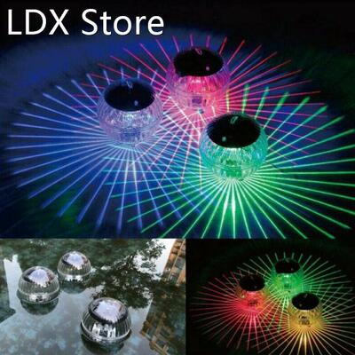 Outdoor Floating Underwater Ball Lamp Solar Powered Color Ch