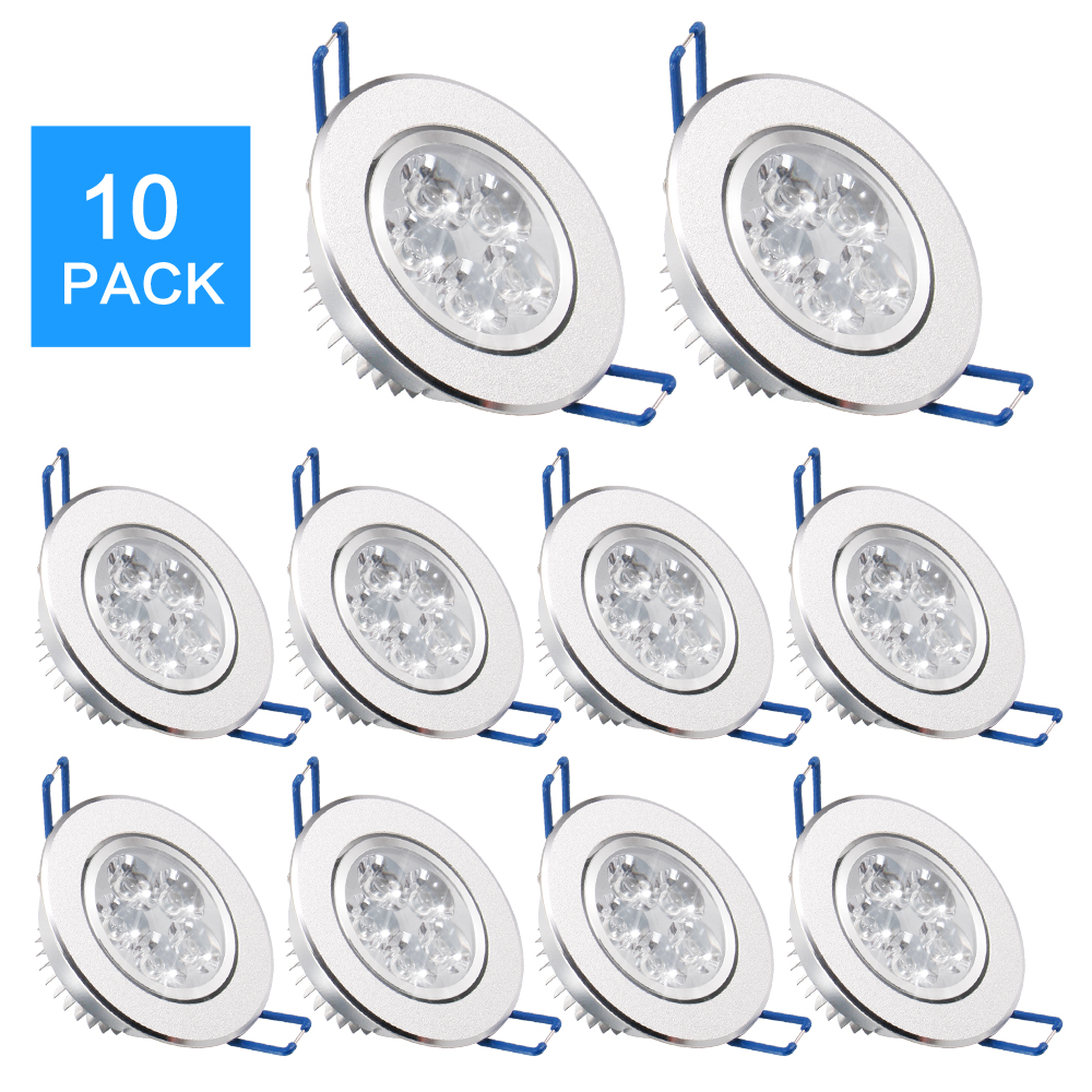 10 pack/lots epacket 7-25 Day  LED Spot LED Downlight Dimmab