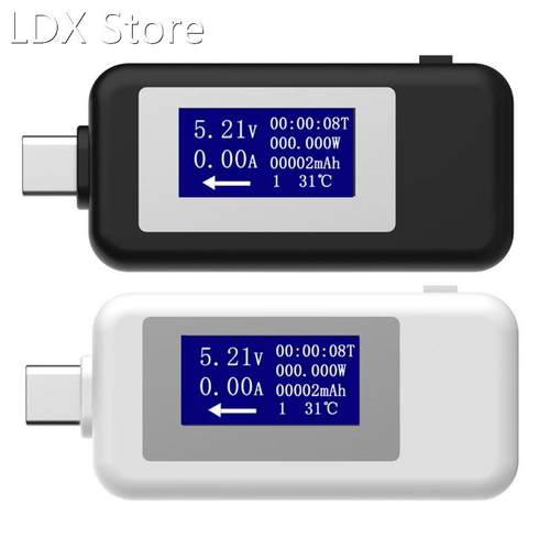 USB Tester Type C LCD Current Voltage Charger Capacity Monit