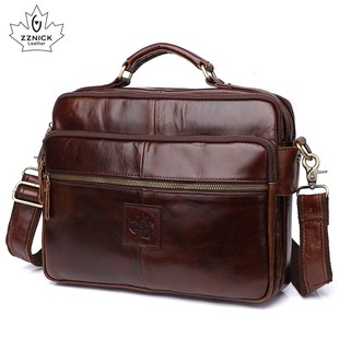 Men's Shoulder Bag Leather Laptop Bag Office Bags For Men G