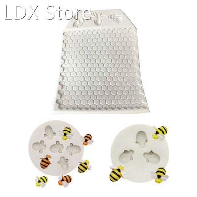 Honey Bee Shaped Silicone Moulds Cupcake Candy Fondants Mold