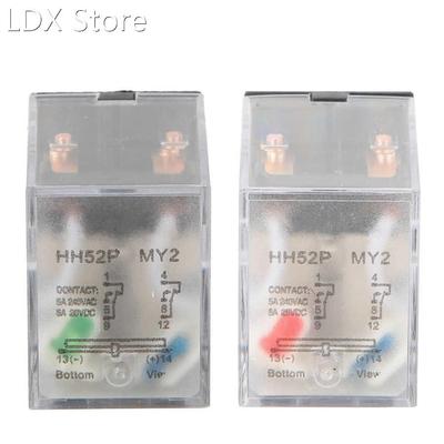 Intermediate Relay HH52P 24VDC/220VAC 5A 8 Pins Coil DPDT El