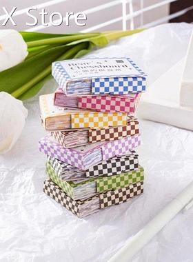 1pcs Korea Ins Checkerboard Overture Series Stickers Account