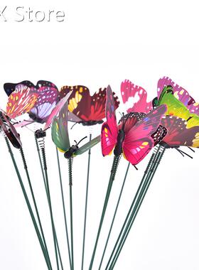 Bos Van Vlinders Tuin Yard Planter Kleurrijke Grillige Vlind