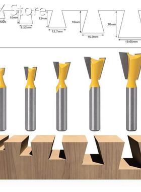 8mm Shank Dovetail Joint Router Bits 14 Degree trowel Woodwo