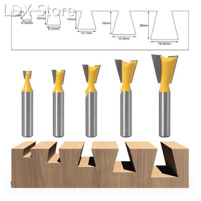 8mm Shank Dovetail Joint Router Bits 14 Degree trowel Woodwo