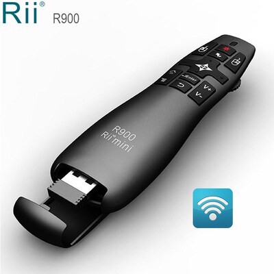 Rii R900 2.4G Wireless Air Mouse Presenter with Laser Point