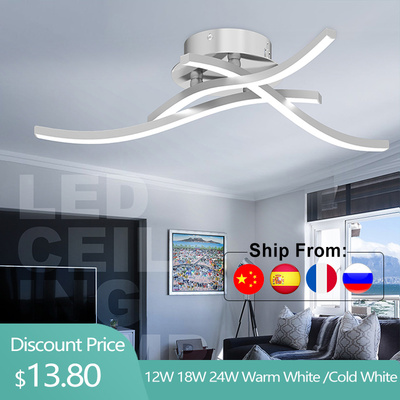 LED Ceiling Lights For Living Room 12W 18W 24W Warm Cold Whi