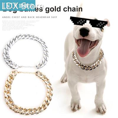 Small Dog Chain Collars Pet Chain Dog Collar Leash Pet Jewel