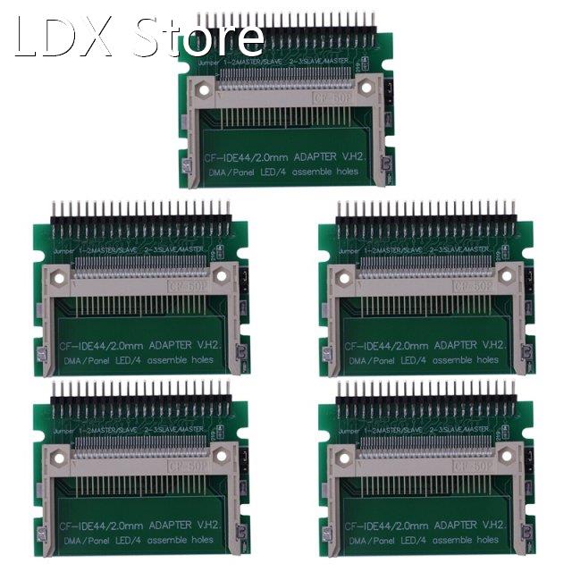 5X IDE 44 Pin Male to CF Compact Flash Male Adapter Connecto