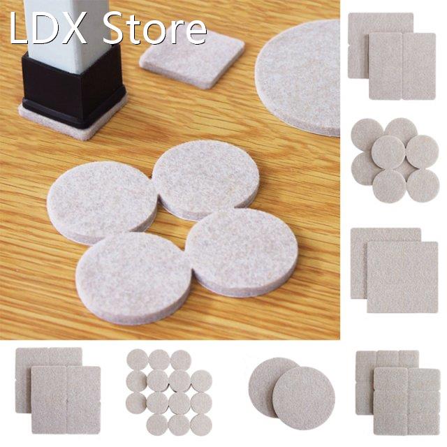 Self Adhesive Felt Chair Leg Pads Floor Protectors Furniture