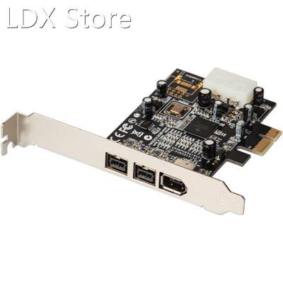 PCIe to 3 Ports 1394 B A card External Firewire 800 400 IEEE