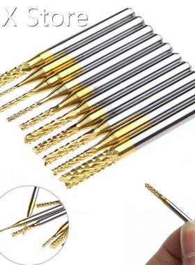 10Pcs 1/8'' 0.8-3.175mm PCB Drill Bit Engrav