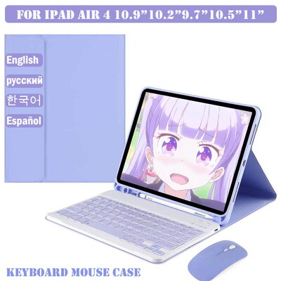 Korean Keyboard Case With Mouse For iPad Air 4 10.9 2020 Pr