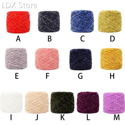Useful Gold Velvet Yarn Roving Scarf Knit Wool Yarn Thicknes