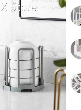 Two-color Kitchen Drain Storage Dish Rack Creative Retractab
