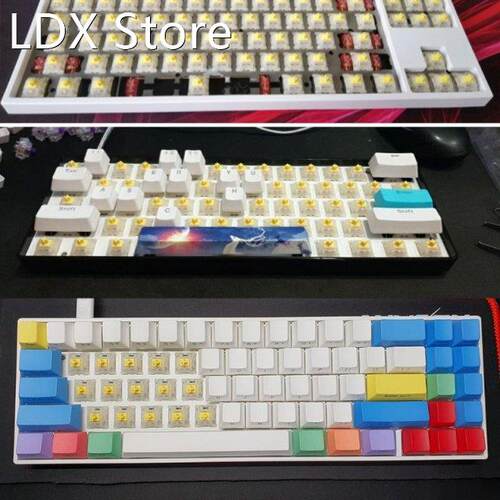 10Pcs/pack Gateron Switches 5Pin Milky Yellow Switch Mechani