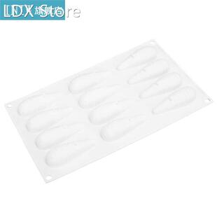 Home Supplies Mold 12 Grid Carrot Shape Mold Silicone Cake M