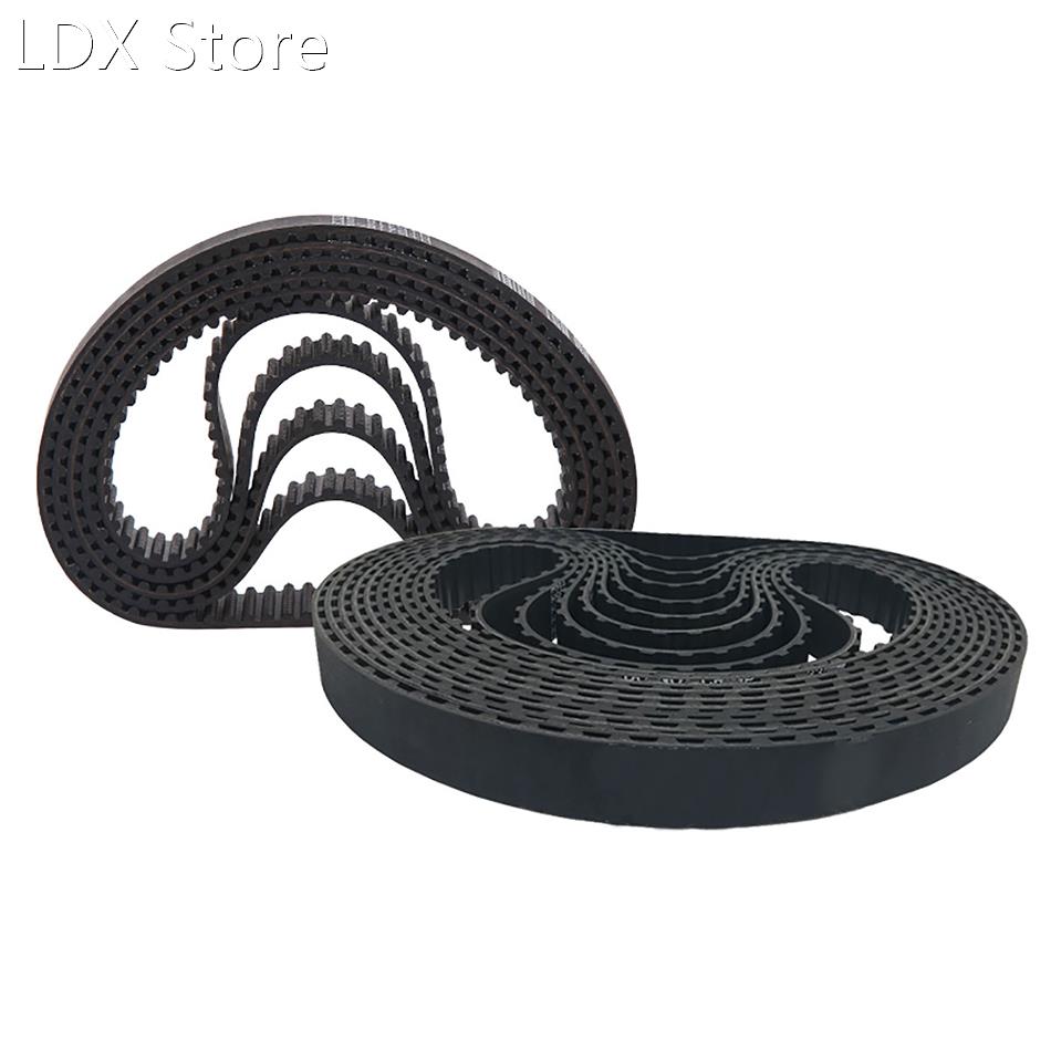 1Pcs S3M-384 To S3M-456 Black Rubber Close Loop Timing Belt