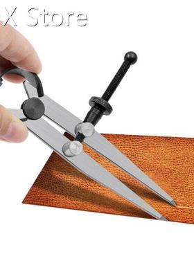 Adjustable Leather Compass Lockable Carbon Steel Divider Win