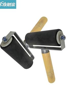 Woodblock Deluxe Hard Rubber Brayer Roller Heavy Duty Steel