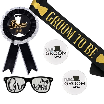 Bachelor Party Groom To Be Sash Team Groom Badge Decoration