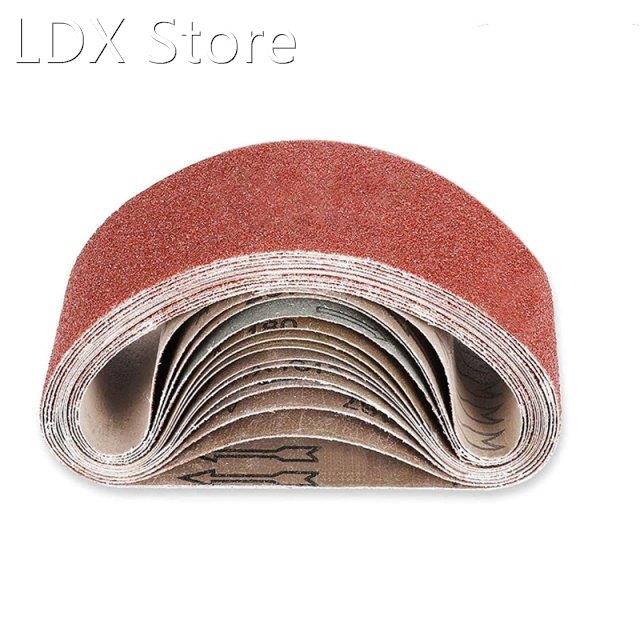 26PCS 3 x 21-Inch Aluminum Oxide Sanding Belts 40/60/80/120/
