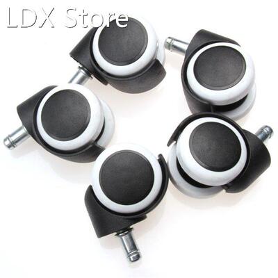 ZENHOSIT Black&White Wheels 5pcs Office Home Chair Sofa