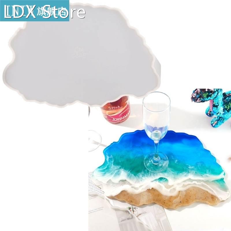 Irregular Wave Tray Epoxy Resin Mold Serving Plate Board Sil