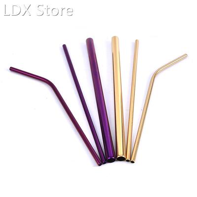 3pcs Metal Drinking Straws Stainless Steel Drinking Straw wi