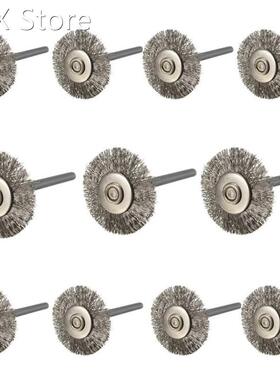 10pcs/set 22mm Stainless Steel Wire Wheel Brush dremel rotar