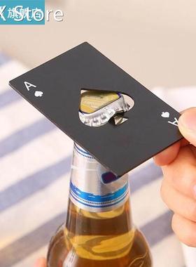 Multitool Poker Bottle Opener Black Spades Credit Beer Bottl