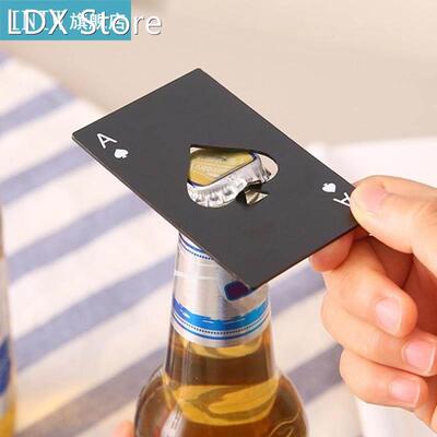 Multitool Poker Bottle Opener Black Spades Credit Beer Bottl