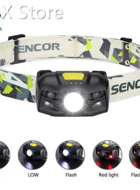 Rechargeable 3000Lumens LED HeadLamp Body Motion Sensor